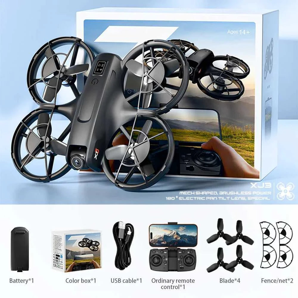 HD drone with dual cameras, headless mode design, 360° stunt flip, user friendly for outdoor travel. The jack market .AU The jack market .AU Drones $ 125 14:193#XJ3-A-4.3-GY-1B