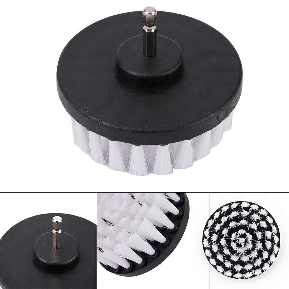 4 Inch Soft Drill Brush Car Soft Brush Drill Kit Bathroom Kitchen Auto Care Cleaning Tools For Cleaning Carpet & Leather