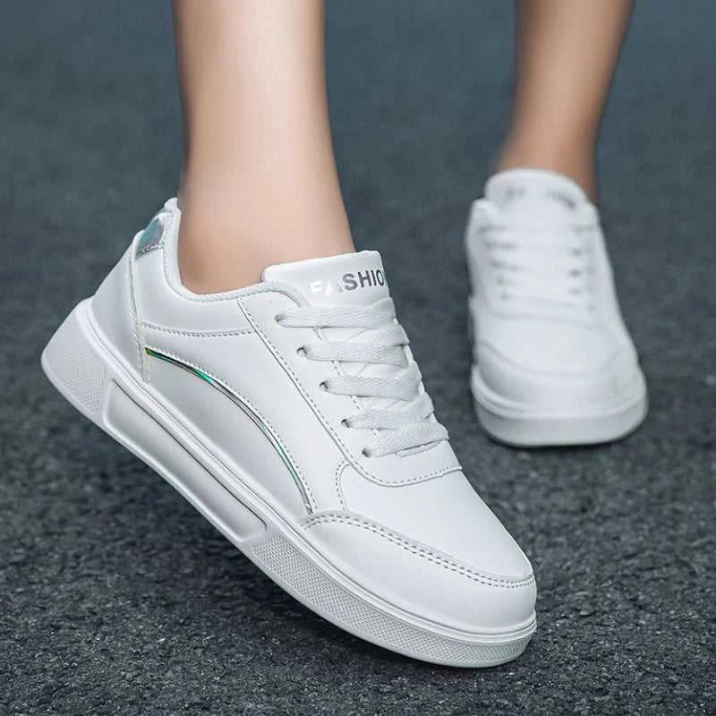 Hot Sell Women's Shoes Lightweight Casual Shoes Fashion Walking Shoes White Lace-up Sneakers Plus Size Platform Vulcanized Shoe The jack market .AU The jack market .AU Step Up Your Style: Trendy Shoes for Every Occasion! $ 73 14:193#White Silver;200000124:200000337