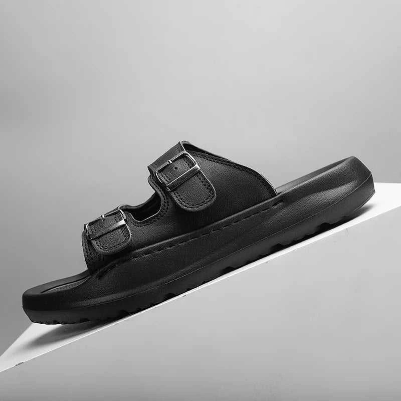 Italian Leather Double Buckle Cowhide Slippers for Men Hotel Beach Summer Shoes High Quality Slip on Light Flats Male Flip Flops The jack market .AU The jack market .AU Step Up Your Style: Trendy Shoes for Every Occasion! $ 90 14:193;200000124:100013888