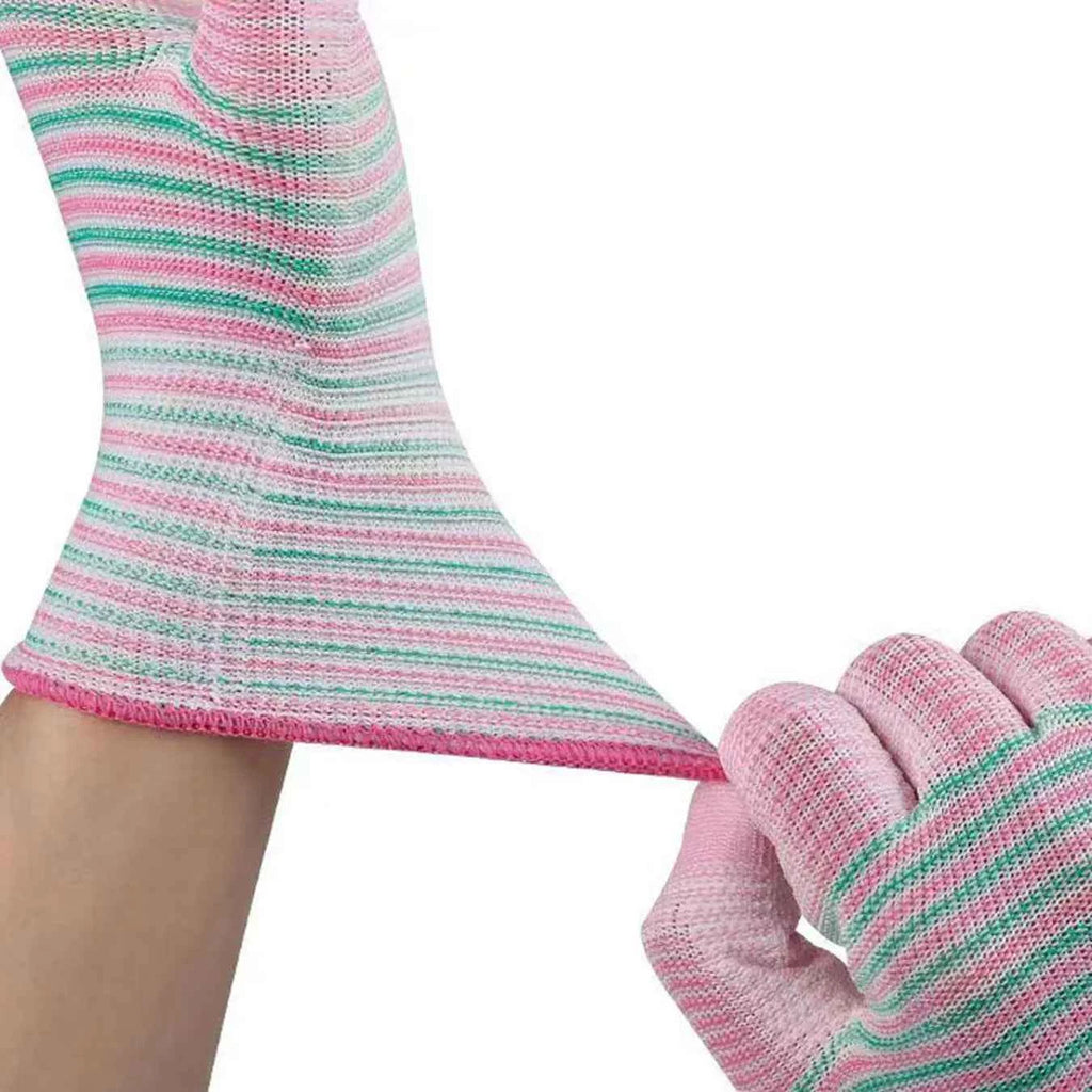 Zebra Stripe Work Gloves - 10PCS Anti-Slip & Wear-Resistant for Men & Women - Ultimate Labor Protection