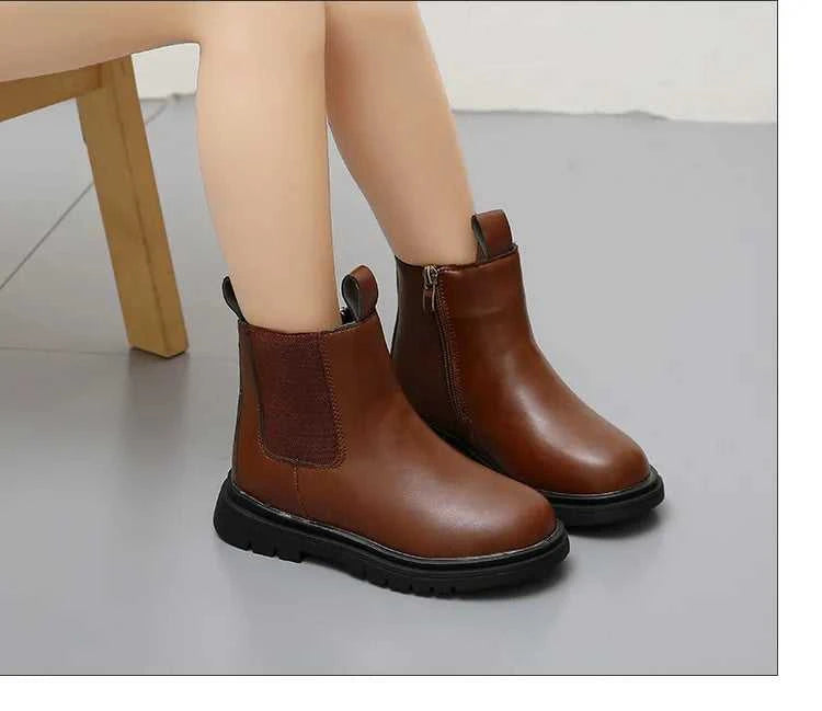 Size 27-37 Kids PU Leather Boot Warm Autumn Winter Children's Shoes Princess Girls Anti Slip Foot Warmer Snow Boots The jack market .AU The jack market .AU Mum & Kids: Essential Products for Every Family $ 43 14:365458#D-12Brown;200000124:150#27