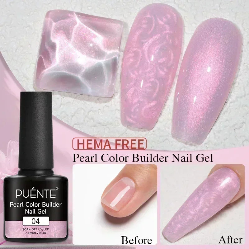 PUENTE Cat Eye Magnetic Gel Nail Polish - Vibrant Starry Galaxy Effect, Soak Off UV, 7.5ML