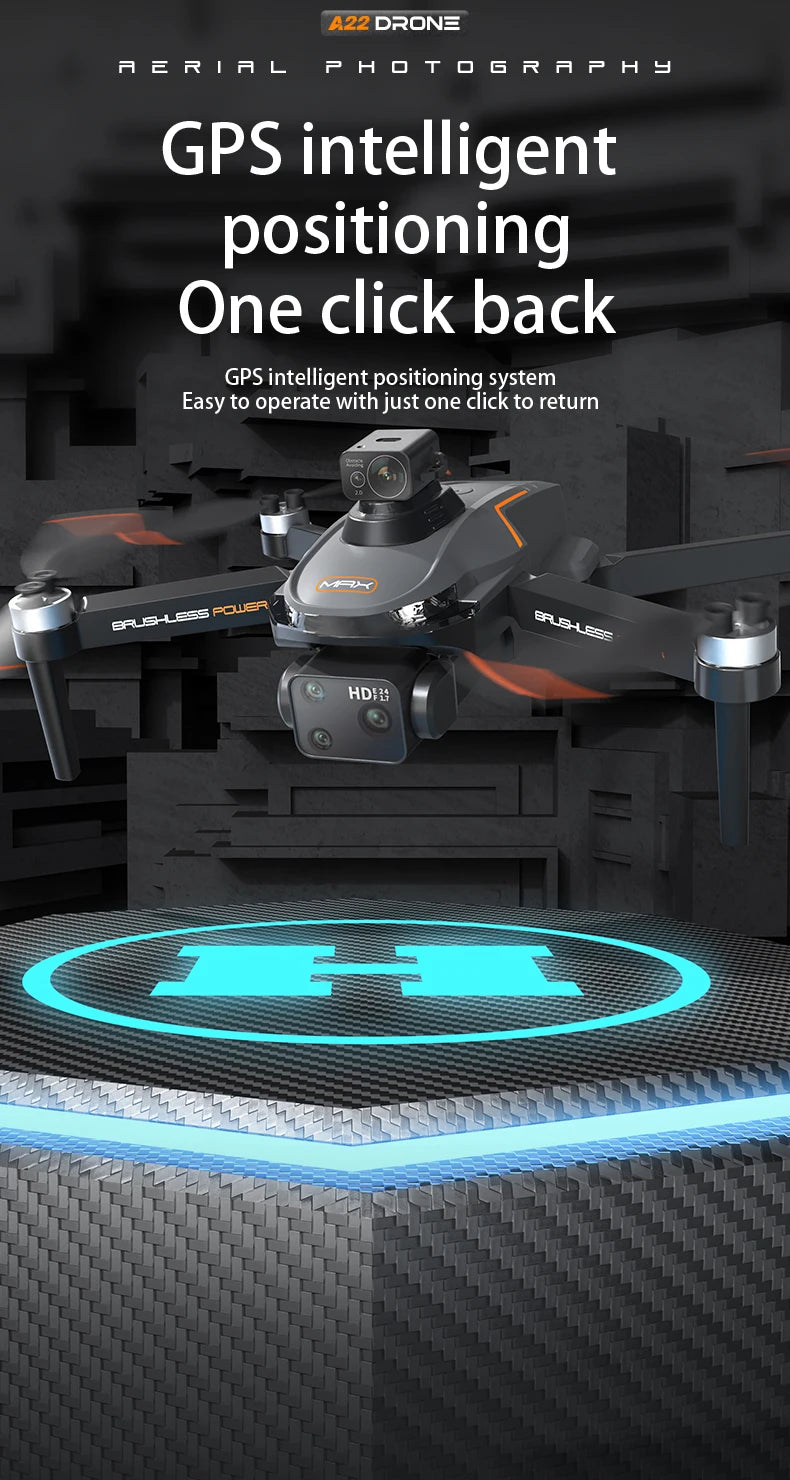 2024 NewS155 Drone With 8K Camera A22 360° Laser Obstacle Avoidance 5G Digital Image Transmission PTZ Anti-Shake EIS Camera FPV