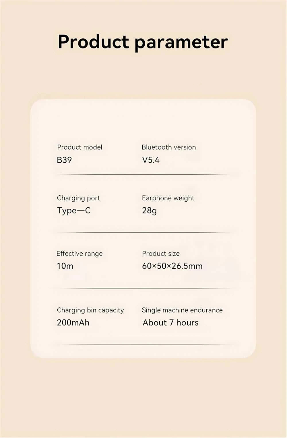 Bluetooth 5.4 Headphones True Wireless In-ear Long Noise Reduction TWS Sports High Sound Quality Digital Display Screen Earplugs The jack market .AU The jack market .AU Accessories Electronics $ 54 14:29#White