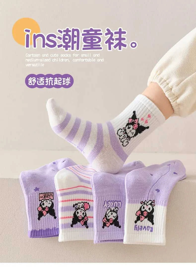 5 Pairs Kuromi Kids Socks Melody Kawaii New Fall Winter Cartoon Boy Children Mid-calf Socks Cotton Sock for Girls Gifts The jack market .AU The jack market .AU Mum & Kids: Essential Products for Every Family $ 26 14:350852#b;200007763:201336100;977:100014064#S 1-3 years old