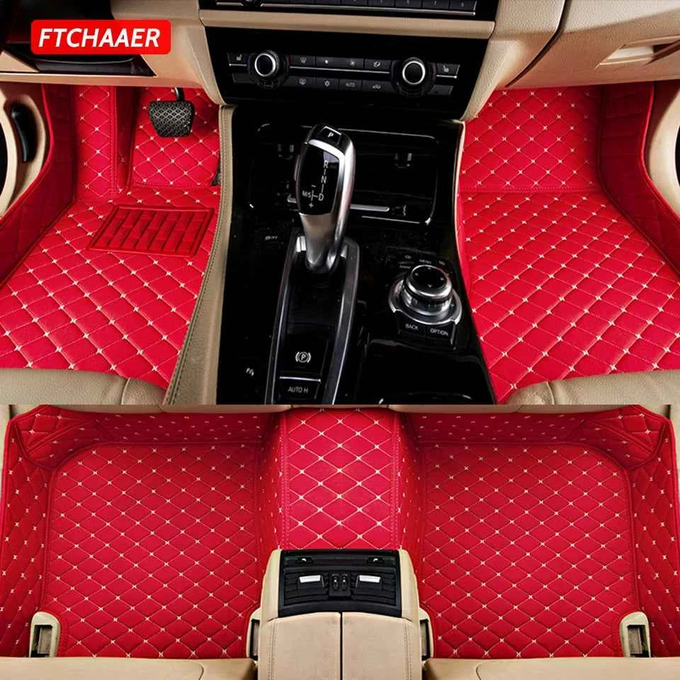 FTCHAAER Custom Car Floor Mats For Audi A8 Auto Carpets Foot Coche Accessorie