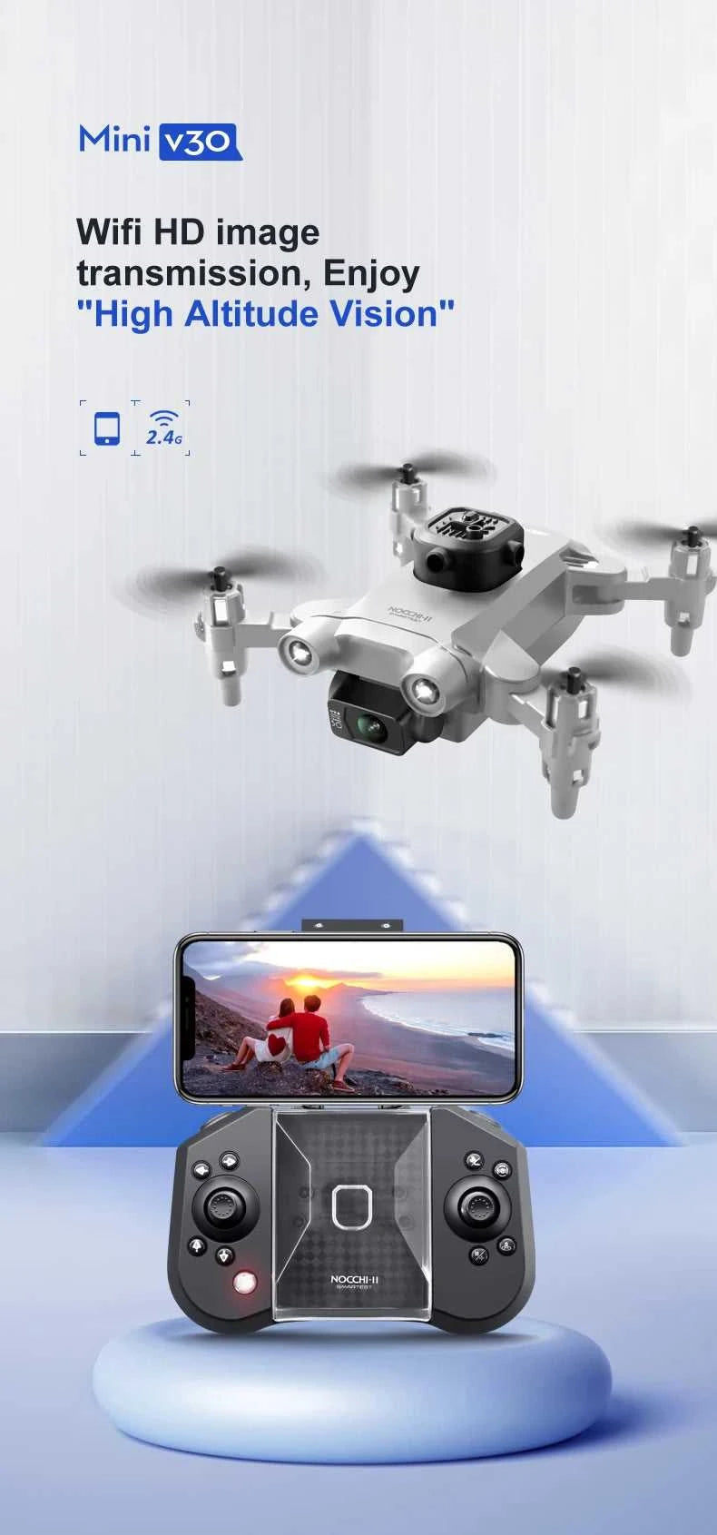 4DRC V30 Mini Drone with Camera HD 4K 1080P FPV RC Drones Profesional Five-sided Obstacle Avoidance Helicopter Drone Toy The jack market .AU The jack market .AU Drones $ 96 14:193;200007763:201336100
