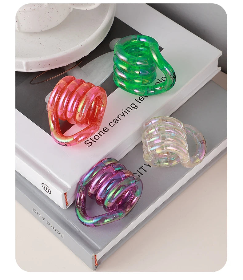 Official Genuine Twist Music Warm Transformation Adult Stress Relief Tool Adhd Concentration Training Finger Toy