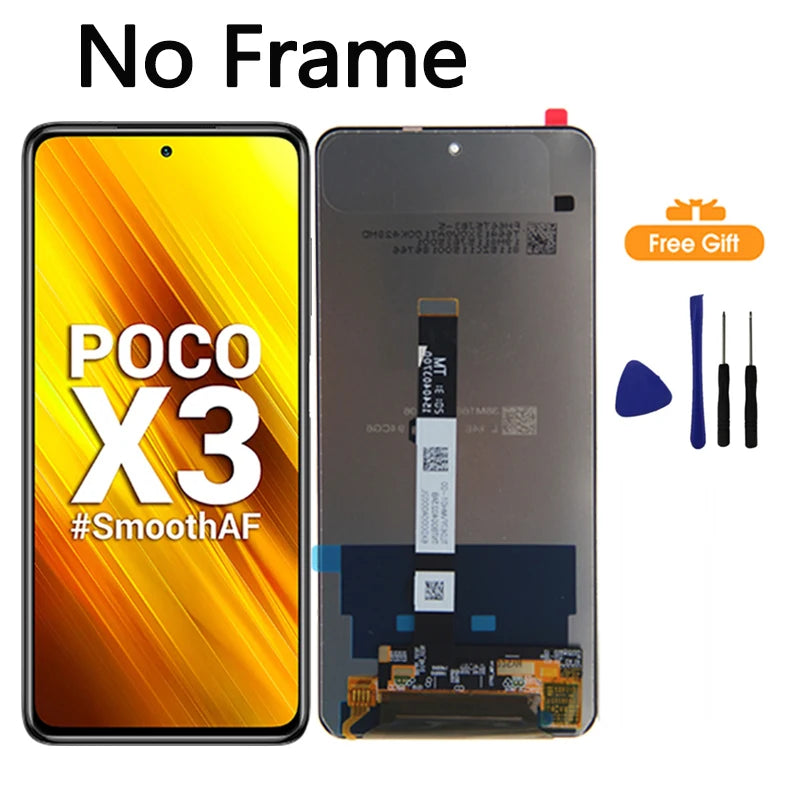 Xiaomi POCO X3 LCD Touch Screen & Digitizer Replacement - High-Quality Display for POCO X3 Pro NFC M2007J20CG