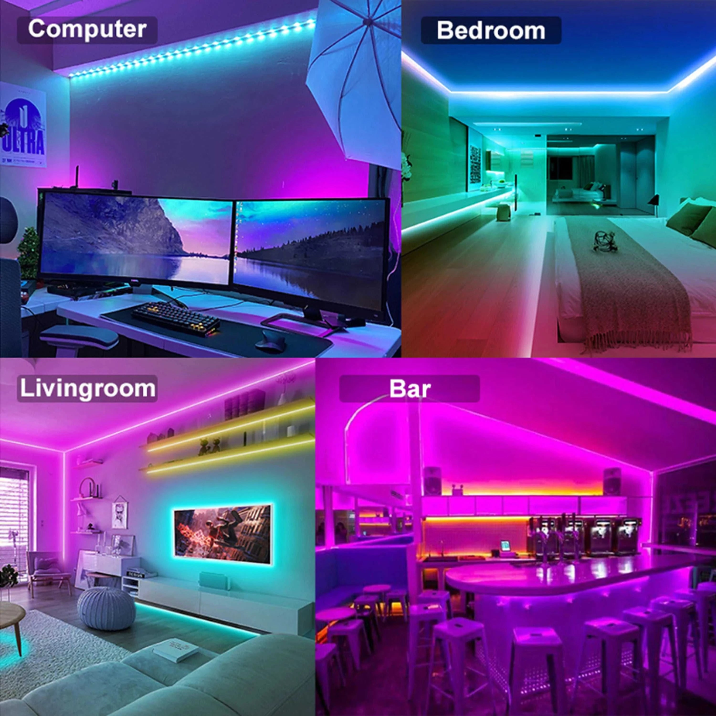 1-30M 5V USB Bluetooth LED Strip Light SMD 5050 5V RGB Flexible LED Strip Bluetooth APP Control Color Change For TV background The jack market .AU The jack market .AU Home $ 56 136:9131278654#24key IR controller;380:6286#20 m