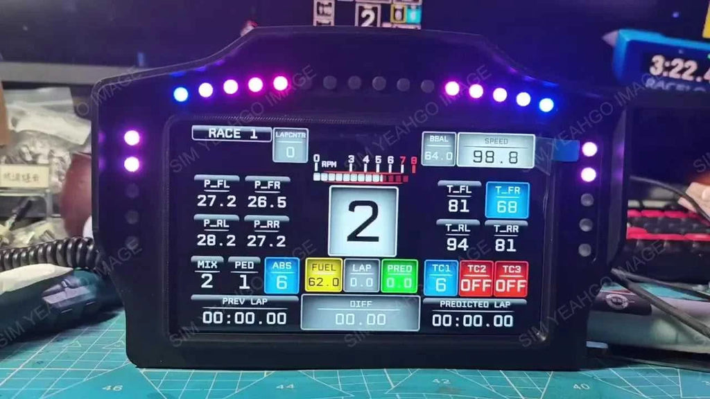 PC Simracing Games 7 inch Multi-functional Instrument Speed Display Dashboard for MOZA FANATEC Simagic Logitech G29 Accessories The jack market .AU The jack market .AU Accessories Electronics $ 217 14:193#WK 7inch Meter