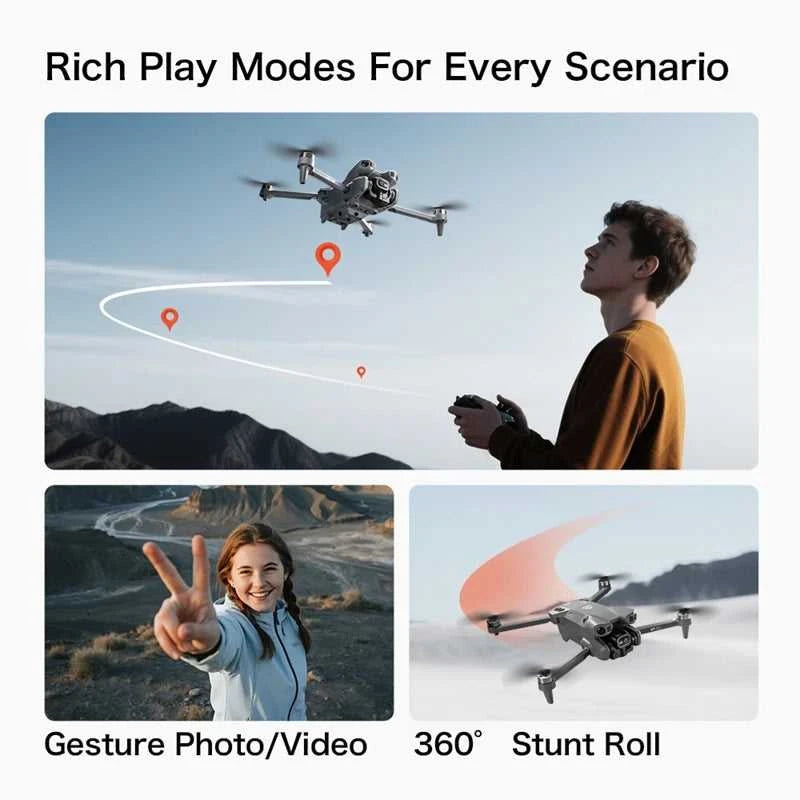 GT50 RC Drone 8K HD Aerial Photography Remote Control Aircraft Dual Camera WIFI GPS Three Sided Obstacle Avoidance Quadcopter The jack market .AU The jack market .AU Drones $ 58 14:691#Only Parking Apron