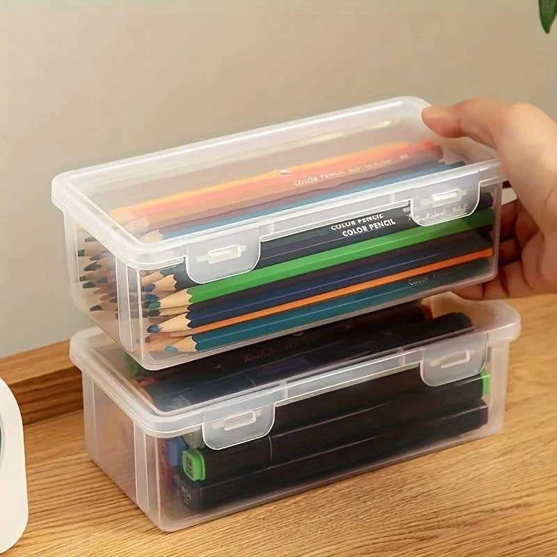 1/5pcs Transparent Plastic Storage Box To Store Small Items Toys Ornaments Jewelry Stickers Cards Organizer With Buckle DIYstuff The jack market .AU The jack market .AU Home $ 22 14:193#1pc
