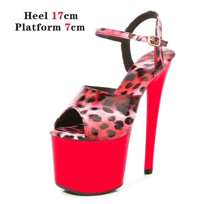 2022 Stripper Pole Dance Shoes High Heels Women Sexy Show Shoes Party Club 13 15 17CM Sandals Platform High-heeled Shoes Wedding The jack market .AU The jack market .AU Step Up Your Style: Trendy Shoes for Every Occasion! $ 94 14:366#Blue leopard;200000124:3434