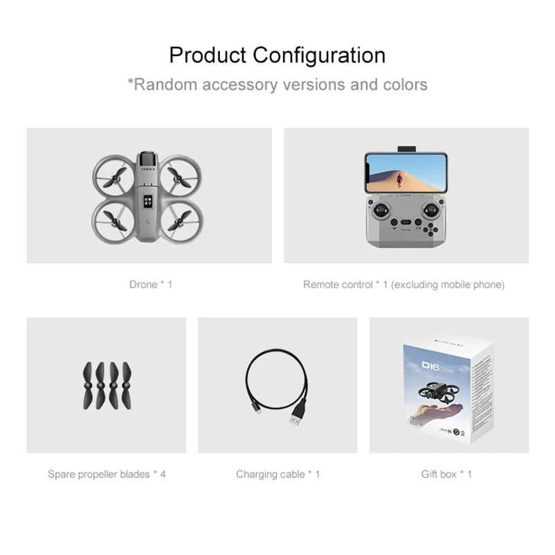 D16 Mini Drone 8K HD Dual Camera Profesional 180° Electric Adjustable GPS Positioning Obstacle Avoidance Bushless Uav 15000M The jack market .AU The jack market .AU Drones $ 93 14:193#Grey Dual 8K-1