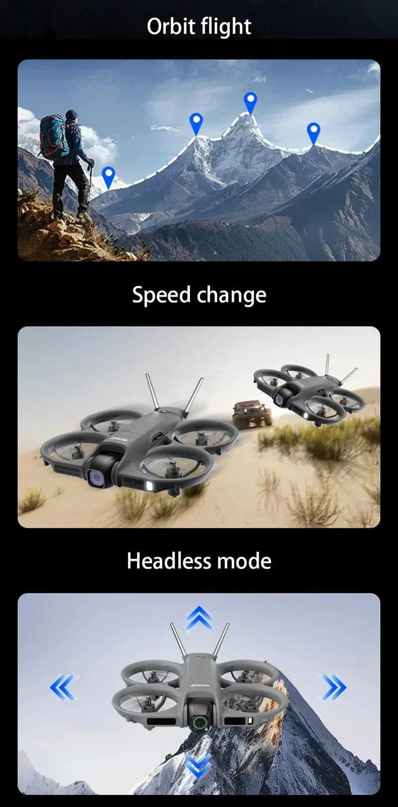 Lenovo Drone With 4.3-inch Large Screen 8k High-definition Aerial Photography Obstacle Avoidance Remote Control Quadcopter 2026 The jack market .AU The jack market .AU Drones $ 100 14:175#Black screen control