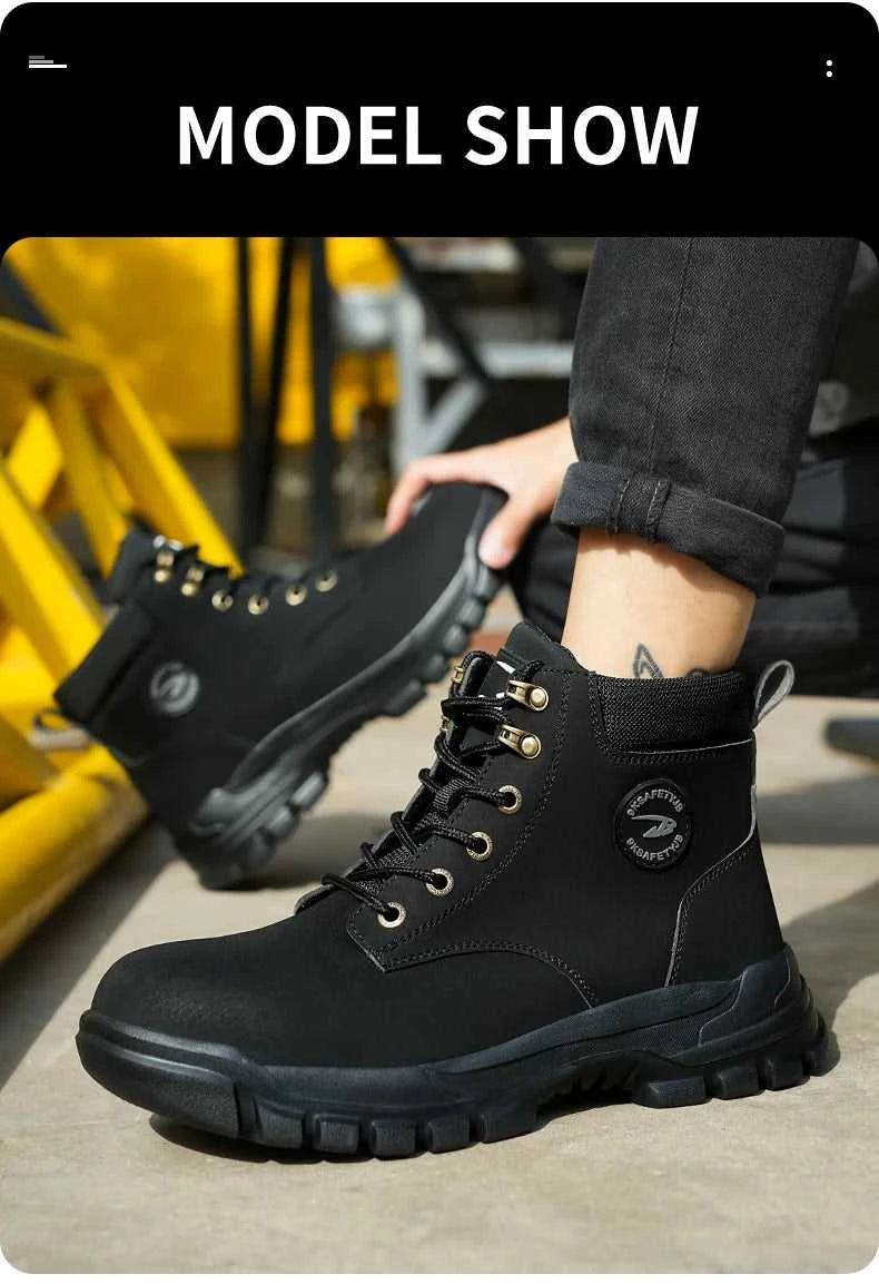 Waterproof Work Safety Shoes Men Boots Anti-smash Sneakers Steel Toe Electric Welding Boots Indestructible Male Footwear The jack market .AU The jack market .AU Step Up Your Style: Trendy Shoes for Every Occasion! $ 100 14:4602#Black;200000124:200000337