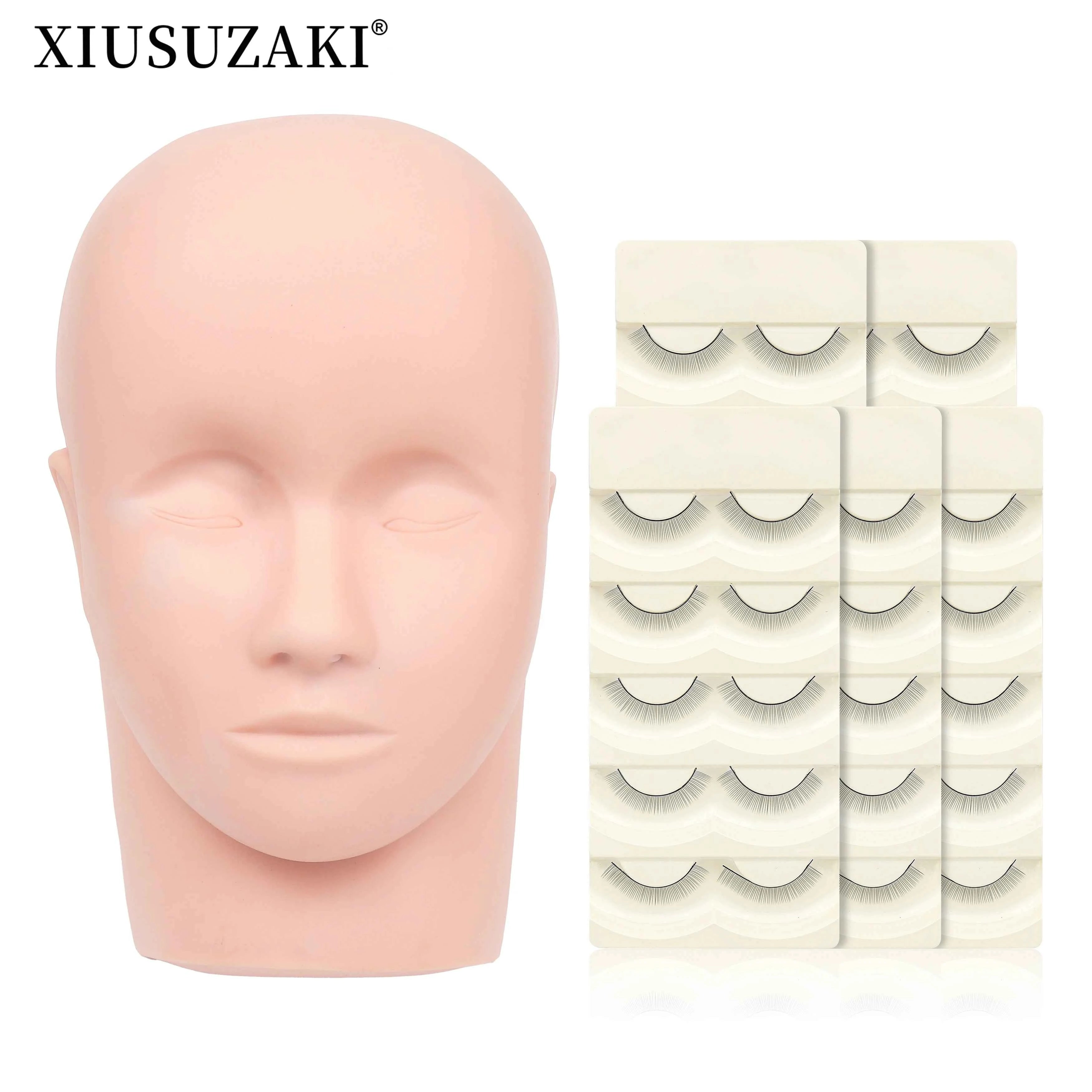 XIUSUZAKI False Eyelash Extension Kit Set for Beginner Practice Kit Supplies Lash Accessories Makeup Set