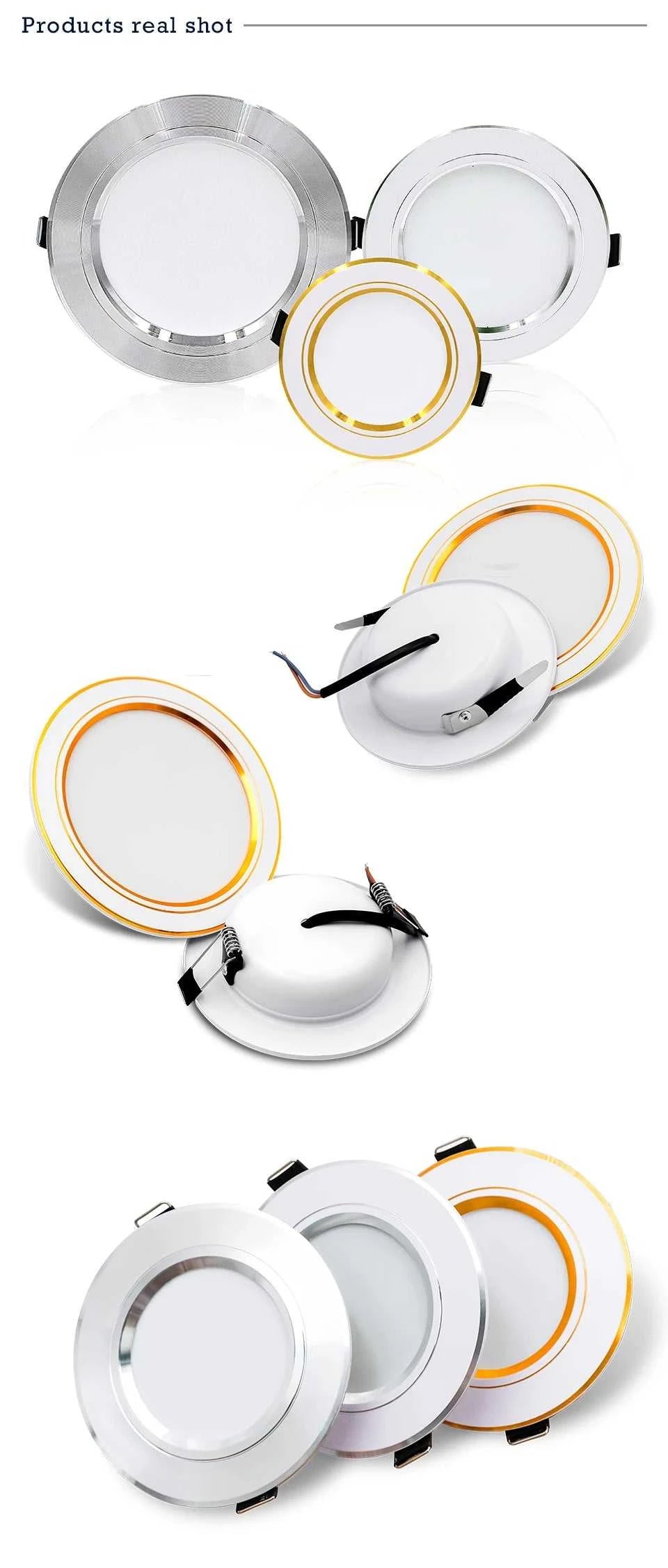 10pcs/lot Led Downlight 5W 9W 12W 15W 18W AC110V 220V Recessed Ceiling Light DC12V 24V Round Panel Down Light Spotlight Lighting The jack market .AU The jack market .AU Home $ 82 136:173#White Spring Buckle;200000531:771#Cold White;249:200002590#AC220V 9W