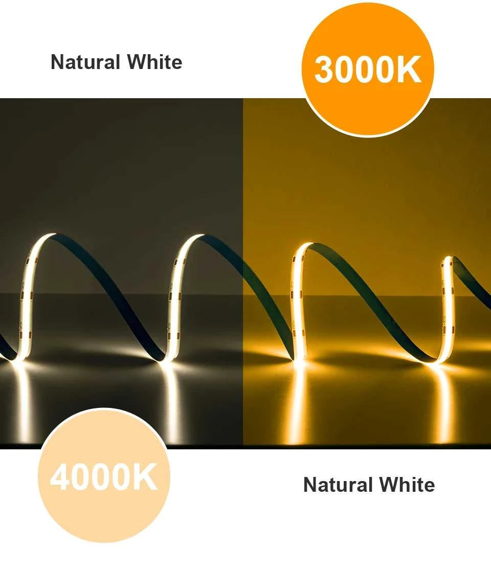 10m COB LED Strip 8/10mm 336 480 528 LED High Density Flexible FOB COB Strips RA90 2700k to 6000k White Linear Dimmable 12 24V The jack market .AU The jack market .AU Home $ 77 136:203324810#4000K Natural White;249:200006307#12v 480 leds;380:200746124