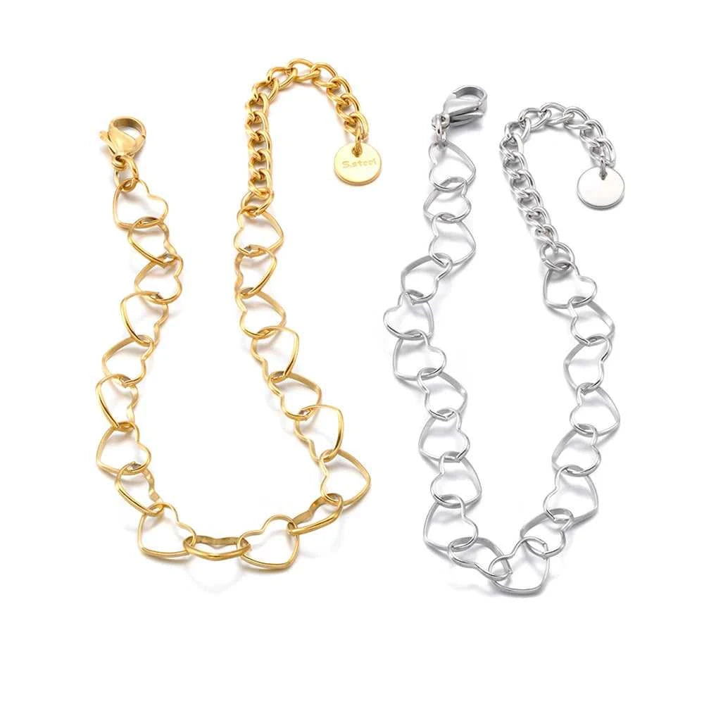 Lokaer Stainless Steel Heart Shaped Hollow Out Chain Bracelet for Women 18K Gold Plated Fashion Waterproof Daily Jewelry B25220 The jack market .AU The jack market .AU Jewellery & Chains $ 53 200001034:1433145302#B24053P-Tree