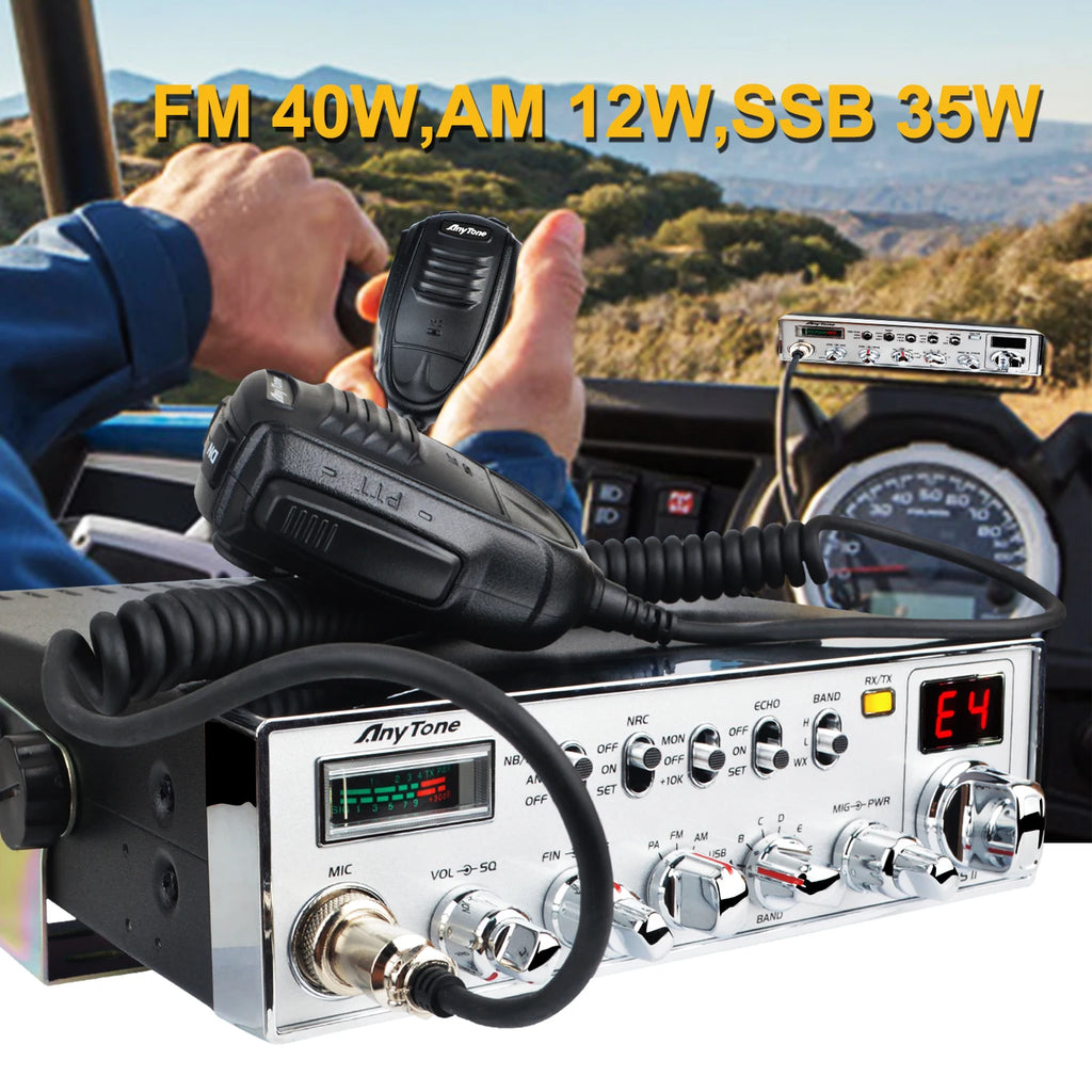 Anytone ARES II 10M SSB Walkie Talkie - 40W AM/FM/USB/LSB - Powerful CB Radio for Clear Communication