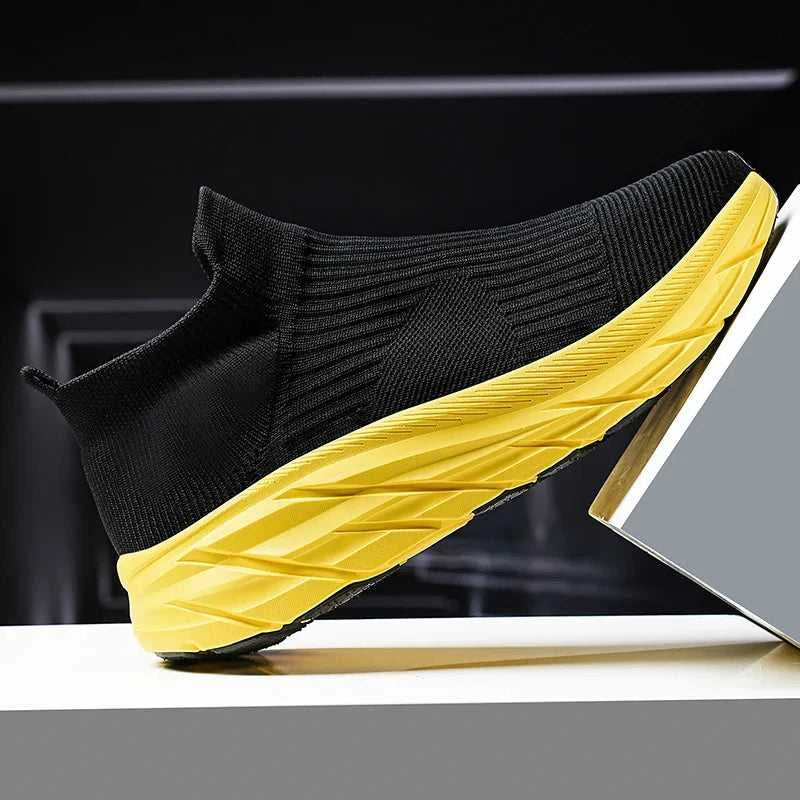 MAEDEF Men's Running Shoes Lightweight Breathable Mesh Elastic Comfortable Durable Fashion Casual Hot Selling Sports Sneakers The jack market .AU The jack market .AU Step Up Your Style: Trendy Shoes for Every Occasion! $ 78 14:173#All Black;200000124:3116