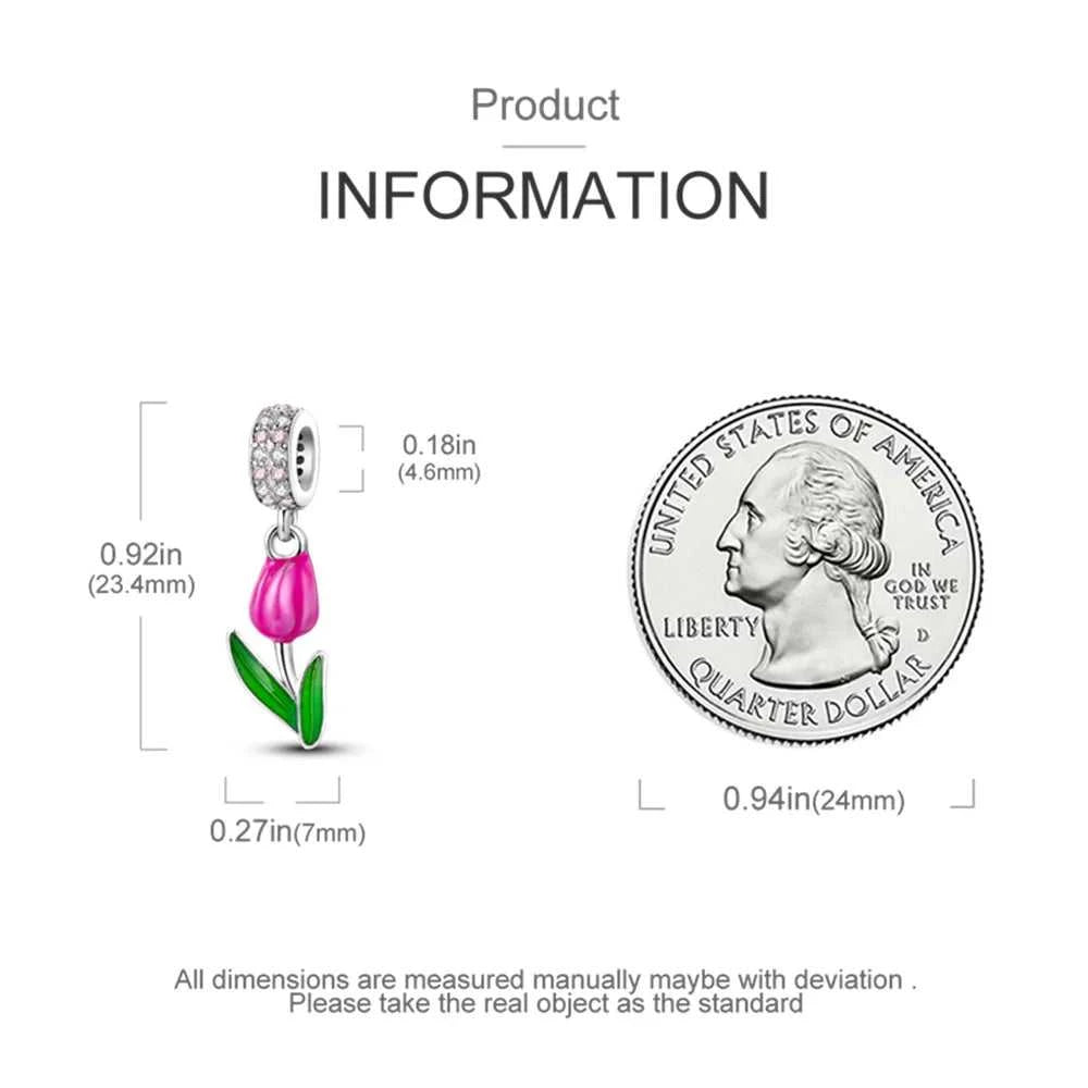 2025 Hot New Original Flower Pendant 925 Sterling Silver Rose charm Fit bracelet diy For Women Elegant bead Daily Wear Fine gift The jack market .AU The jack market .AU Jewellery & Chains $ 50 200000226:200013901#NBB0022-18
