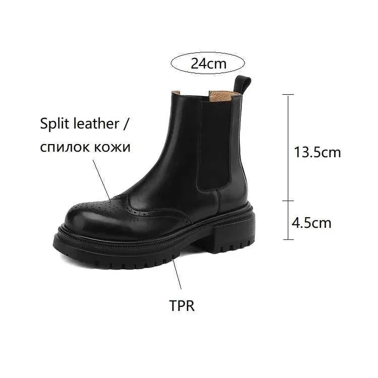 NEW Autumn Boots Women Split Leather Shoes for Women Round Toe Chunky Heel Women Boots Winter Black Chelsea Boots сапоги женские The jack market .AU The jack market .AU Step Up Your Style: Trendy Shoes for Every Occasion! $ 131 14:365458#Brown;200000124:100010481