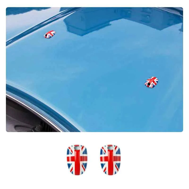 MINI Cooper Union Jack Wiper Nozzle Cover - Stylish Water Spray Accessory for F54 F55 F56 F57 F60 (2015-2022)
