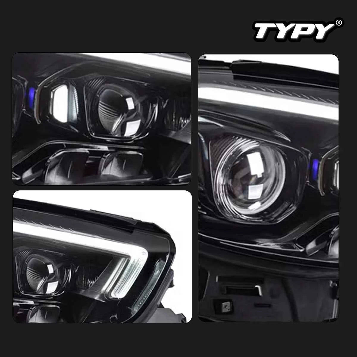 TYPY Car Lights For Benz E-Class W213 Headlights 2016-2023 LED Lamps Daytime Running Lights Dynamic Turn Signal Auto Accessories