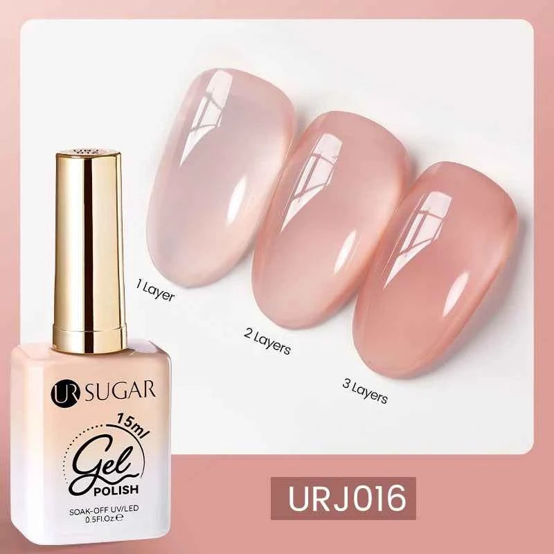 UR SUGAR 15ml  Autumn Winter Red Cat Magnetic Gel Nail Polish White Dopamine Nail Sparkling Glitter Soak Off UV LED for Manicure