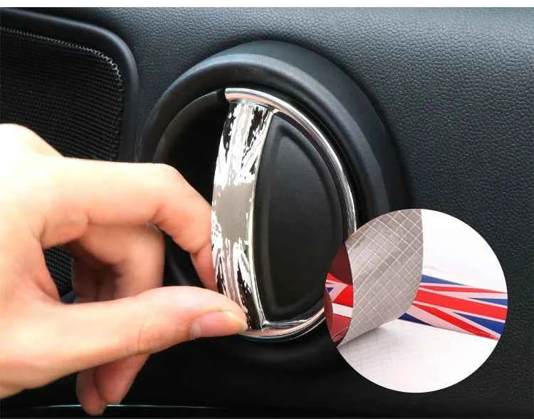 2Pcs Car Sticker For MINI COOPER R56 R55 R60 R61 Countryman F55 F56 F60 Crystal Epoxy Interior Accessory Car Door Handle Sticker
