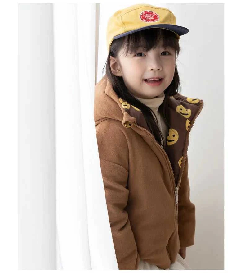 New Double-sided Down Cotton Jacket with Hooded Jacket for Children's Thickened Plush Children's Short Jacket The jack market .AU The jack market .AU Mum & Kids: Essential Products for Every Family $ 52 14:771#1;200000463:200004188