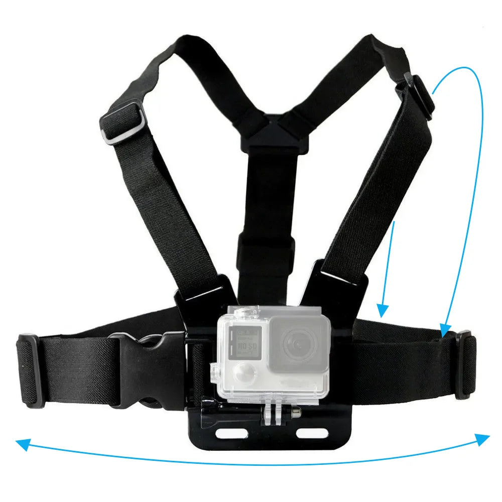 Chest Strap Rotate Phone Mount for iphone Smart Phone Belt Body Harness Holder for Gopro Hero 12 11 10 9 8 Insta360 Dji Camera