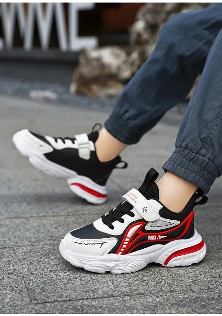 Boys' Kids Fashion Sneakers Lightweight Sports Running Shoes for Children Non-Slip Comfortable Outdoor Athletic Tennis Shoes The jack market .AU The jack market .AU Mum & Kids: Essential Products for Every Family $ 42 14:350852#Black Orange;200000124:100010481#34