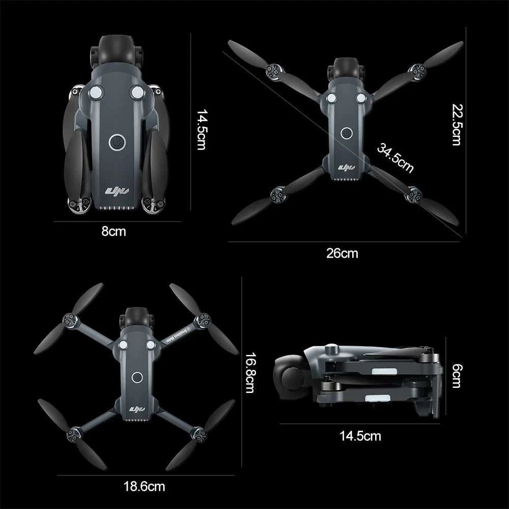 Lenovo V988 Drone 8K Professional HD Dual Camera With Screen RC Brushless Motor Quadcopter Foldable Aerial Photography toy The jack market .AU The jack market .AU $ 143 14:193#Blue-6K-battery-1