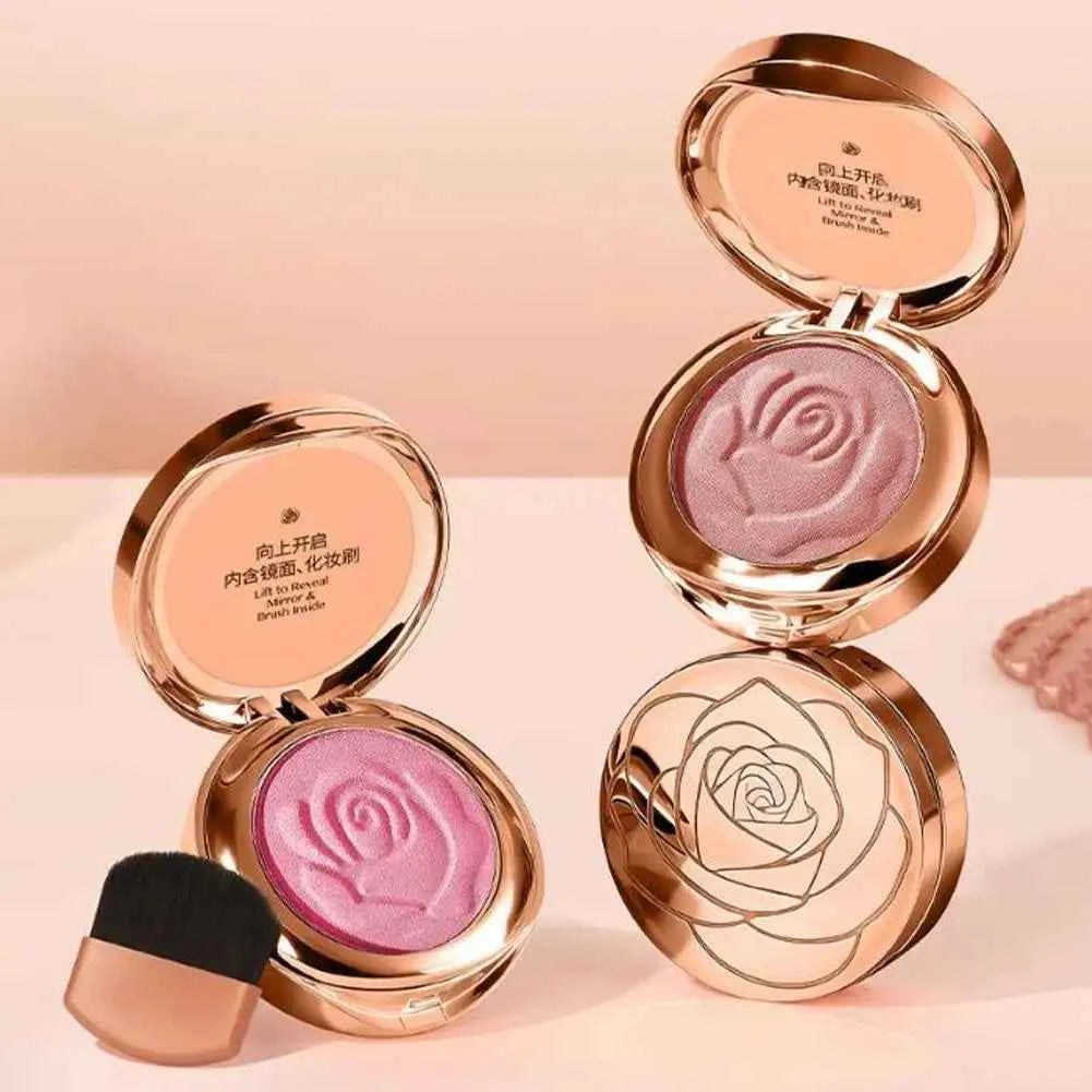 Radiant Rose 3-in-1 Blush Palette – Shiny & Matte Finishes for a Bright, Lasting Glow