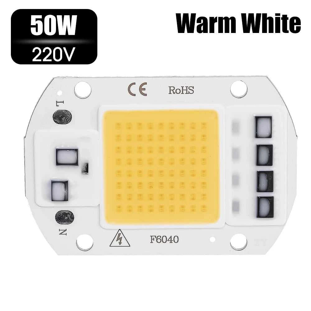 COB Chip LED Lamp 110V 220V 20W 30W 50W Smart IC No Need Driver Lampada LED Bulb Lamp for Flood Light Spotlight DIY Lighting The jack market .AU The jack market .AU Home $ 49 136:200002572#20W 220V warm
