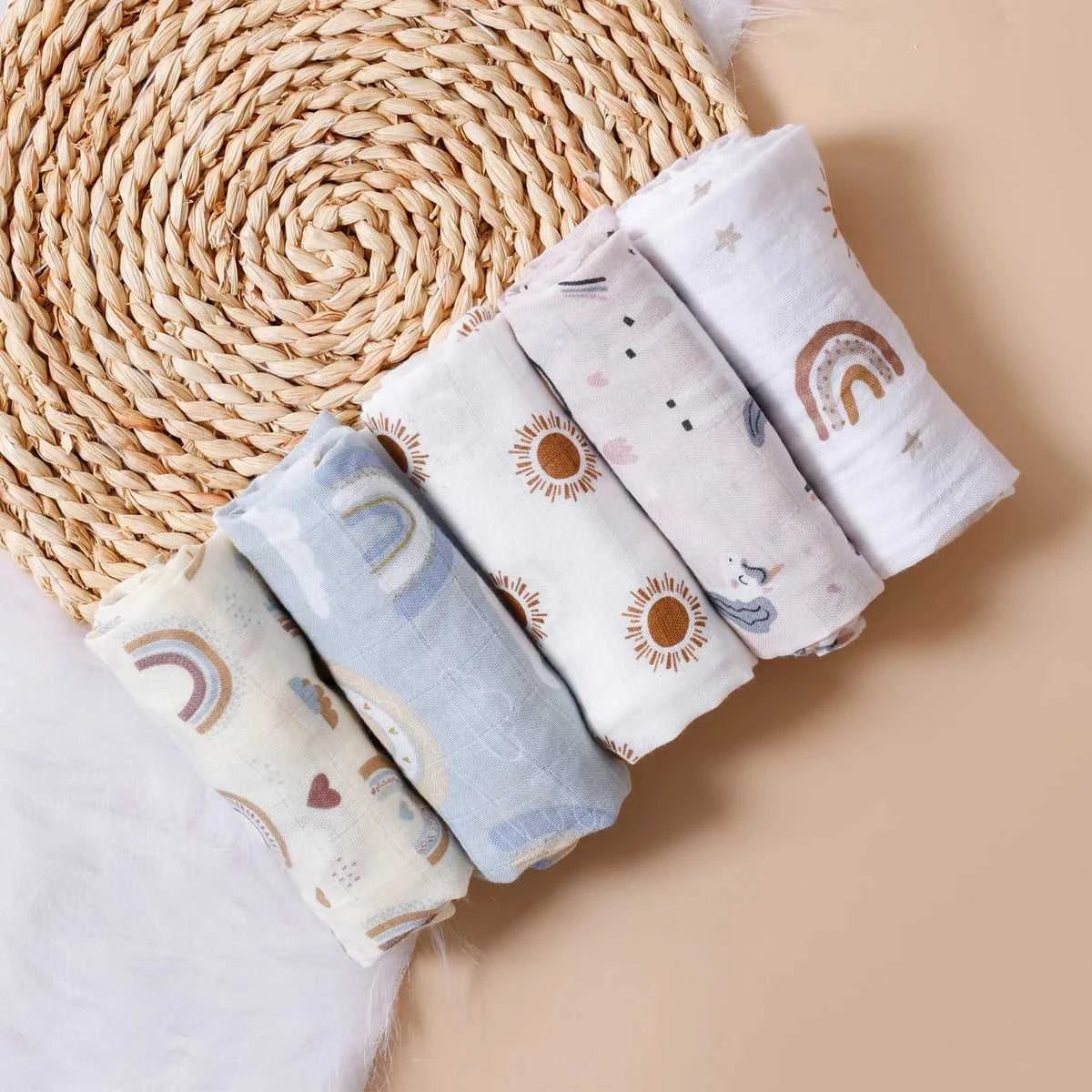 Kangobaby #My Soft Life# 5pcs Multifunctional Baby Muslin Bib Newborn Blanket Breathable Child Scarf 60x60cm The jack market .AU The jack market .AU Mum & Kids: Essential Products for Every Family $ 34 14:1052#CP04
