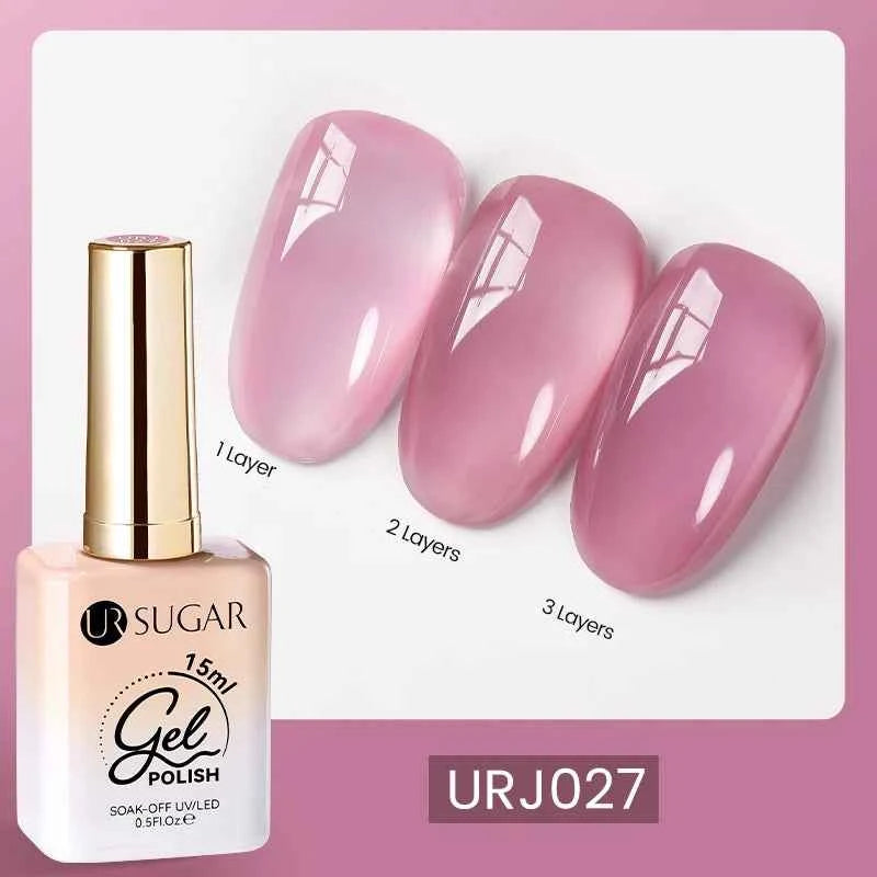 UR SUGAR 15ml  Autumn Winter Red Cat Magnetic Gel Nail Polish White Dopamine Nail Sparkling Glitter Soak Off UV LED for Manicure