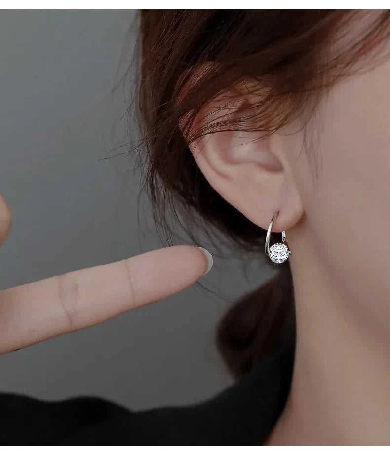 925 Sterling Silver Zircon Hoop Earrings Simple Temperament Exquisite Hot Semale Sexy Jewelry Gift The jack market .AU The jack market .AU Jewellery & Chains $ 54 200000226:347#gold