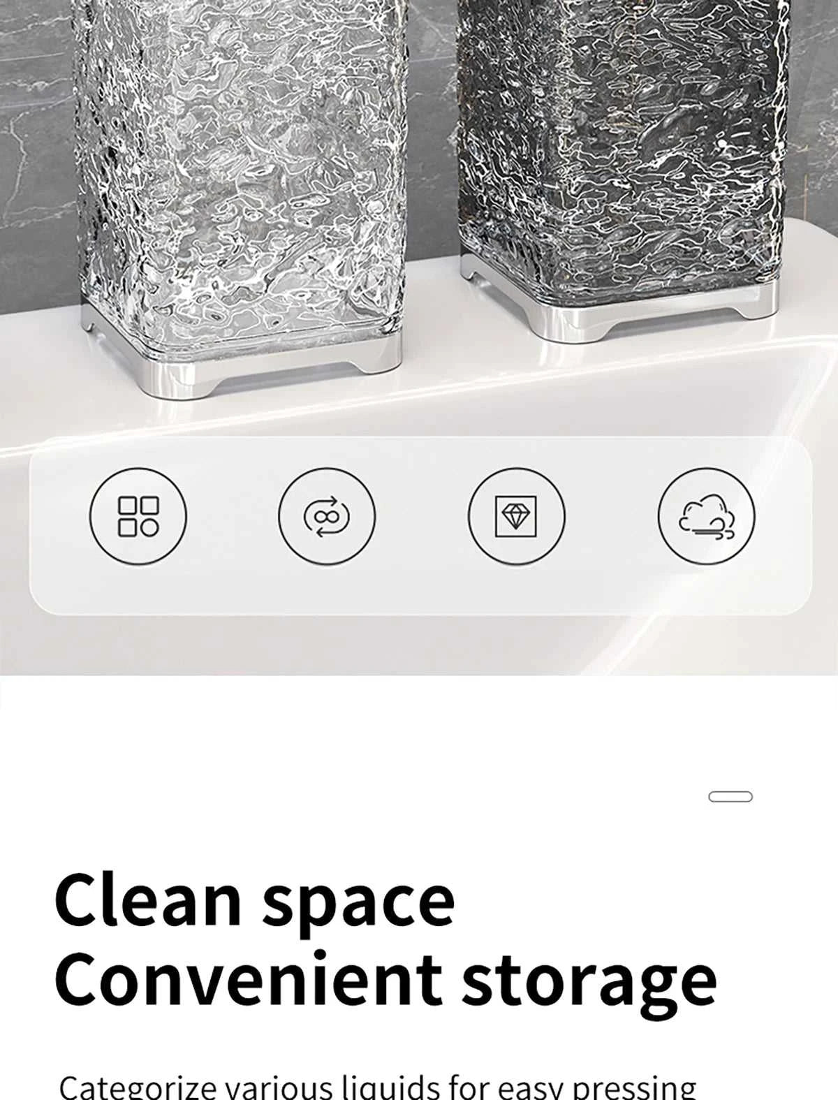 Square/Round Liquid Soap Dispenser Plastic Push Bottle Leak-proof Design Kitchen Bathroom General Purpose The jack market .AU The jack market .AU Home $ 52 14:201527806#S-circle(gray)