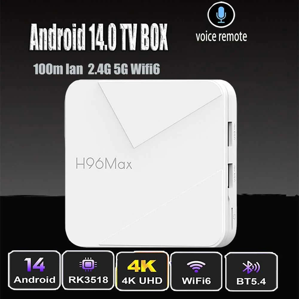 H96 Android 14 TV BOX RK3518 4K 2.4G 5G Wifi BT 100M Lan 16GB The jack market .AU The jack market .AU Accessories Electronics $ 96 14:350852#2G 8G;200009209:201484778