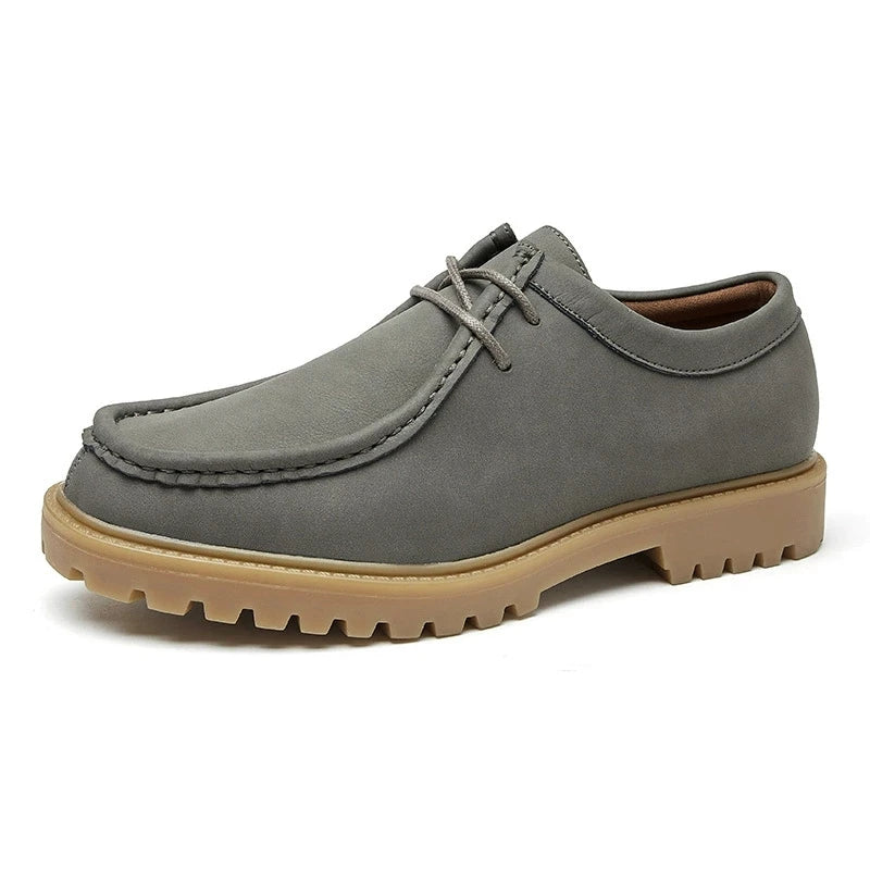 New 2025 Spring Autumn Outdoor Men's Walking Shoes Men Durable Sole Casual Loafers Male Fashion Cow Leather Footwear