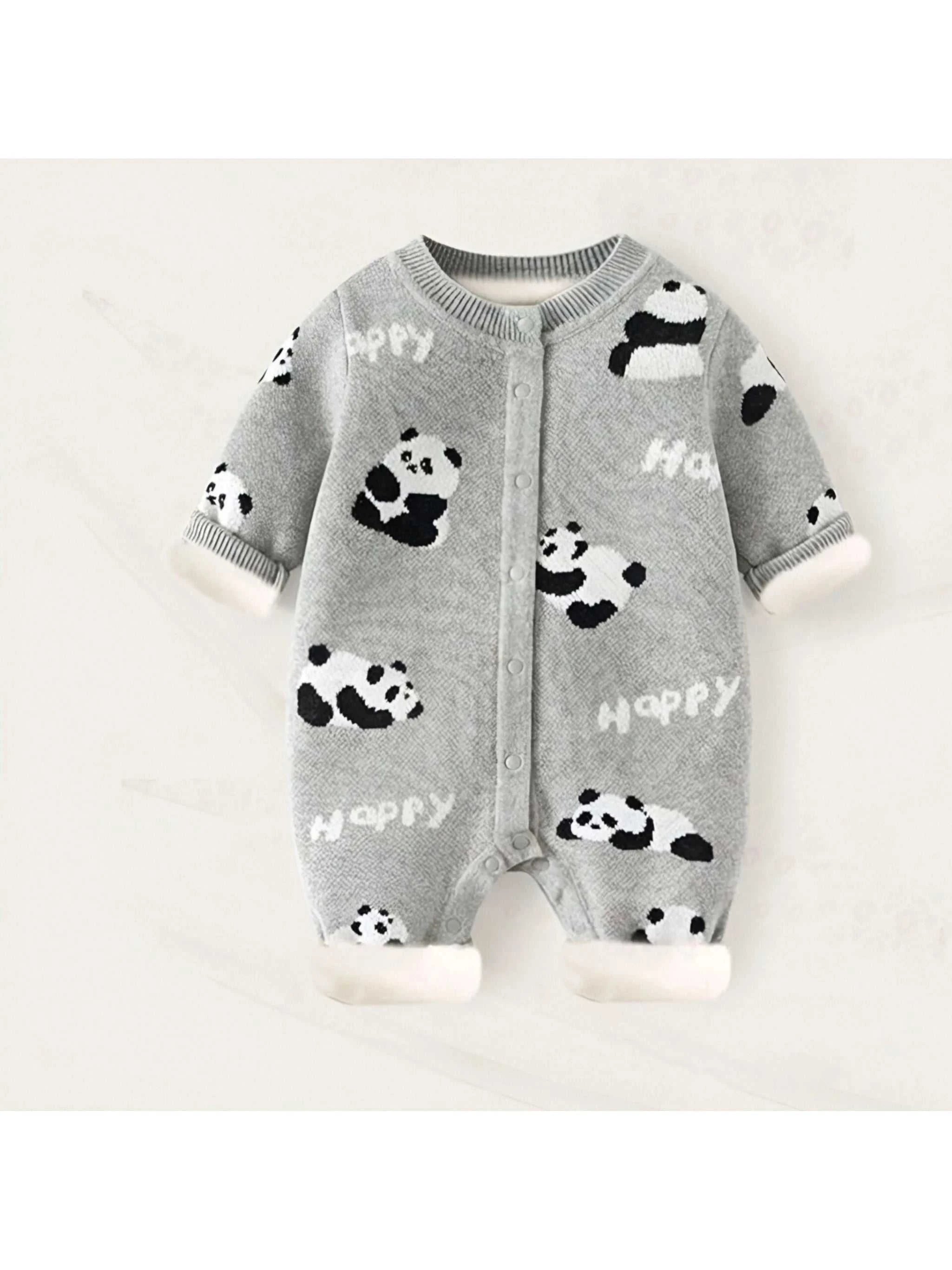 Baby Clothes, Knitted Jumpsuits, Autumn and Winter Crawling Clothes, Newborn Sweaters, Baby Thickened Sweaters The jack market .AU The jack market .AU Mum & Kids: Essential Products for Every Family $ 37 14:691#KF805-Gray;200000463:200000985#1-2Y