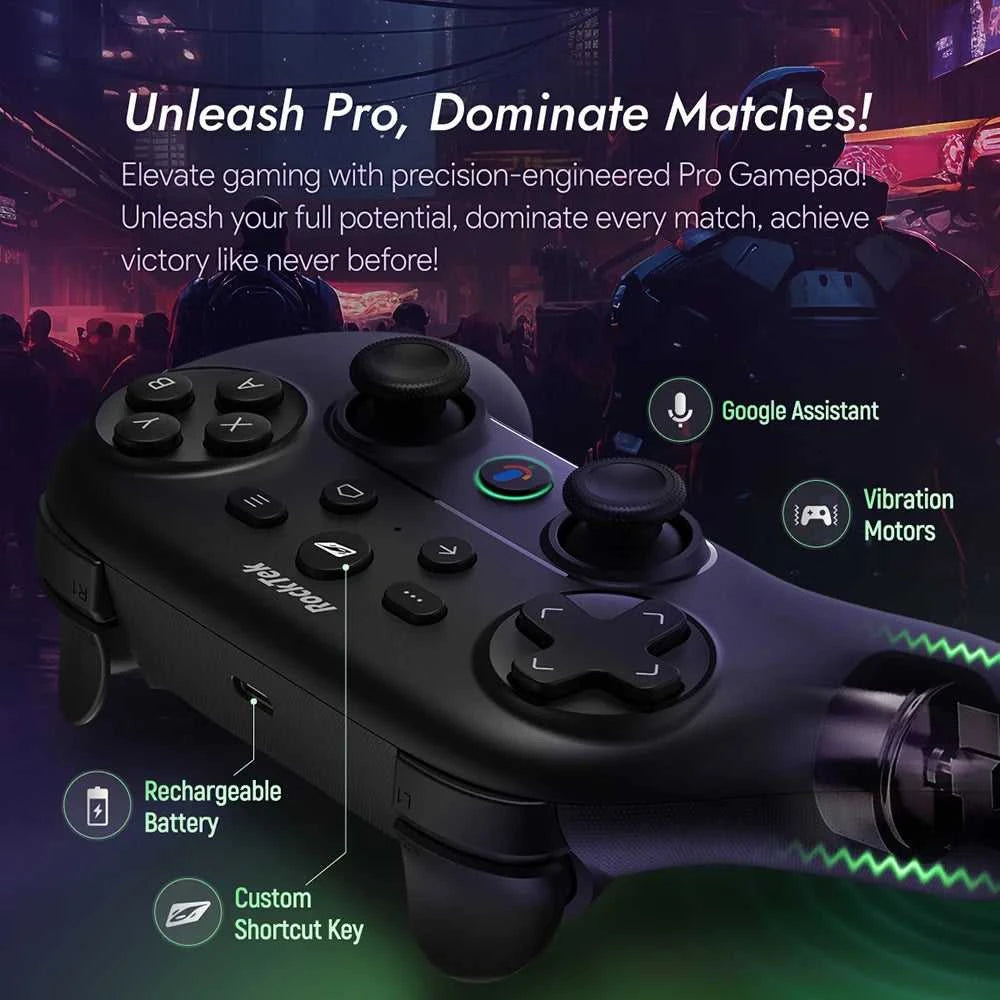 RockTek GP1500 Bluetooth and Wired Dual Mode Gamepad The jack market .AU The jack market .AU Accessories Electronics $ 107 14:94;200007763:201336100
