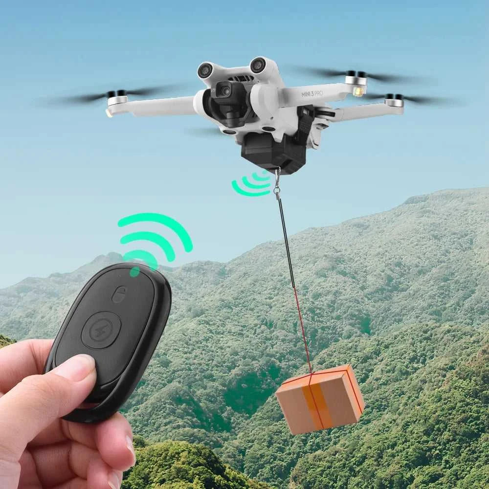 Drone Air Thrower For SG906MAX/SJRC F11S/Zino/X8SE Wedding Proposal Delivery Dispenser Airdrop Rescue Device Holder Toy Aircraft The jack market .AU The jack market .AU Drones $ 66 14:193#Black