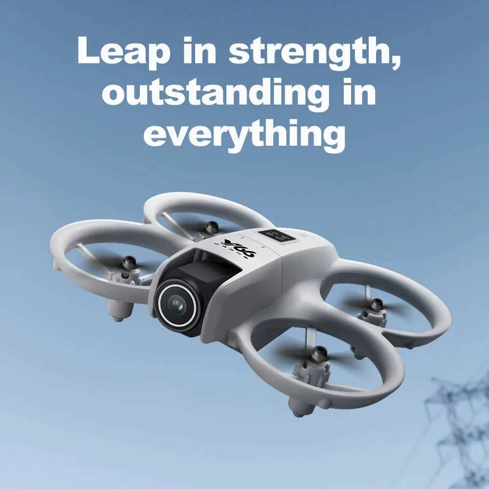 V66 Mini Drone 4K Profesional Dual Camera Headless Mode Obstacle Avoidance WiFi FPV Dron 360° Flip RC Quadcopter Toys for Kids The jack market .AU The jack market .AU Drones $ 85 14:10#Grayish White